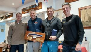 Team Ric'o'Shea collecting the South Coast Trophy . RVYC 2025